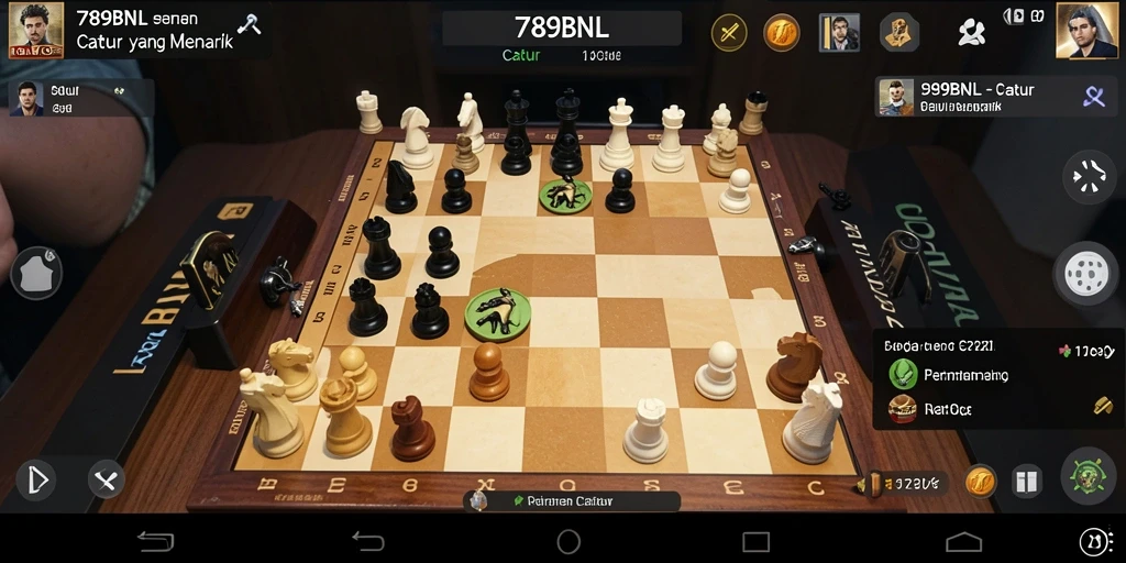 Antarmuka menarik game Catur 789BNL dengan fitur lengkap.