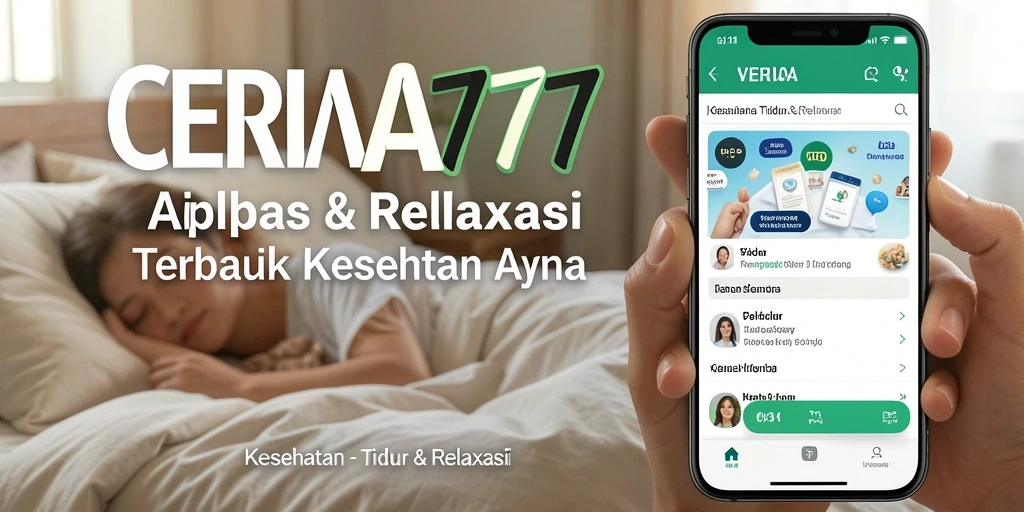 Antarmuka pengguna CERIA777 yang menenangkan untuk relaksasi dan tidur.