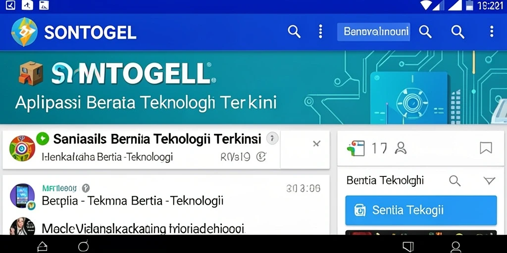 Antarmuka pengguna <strong>SONTOGEL</strong> dengan fitur berita terkini.