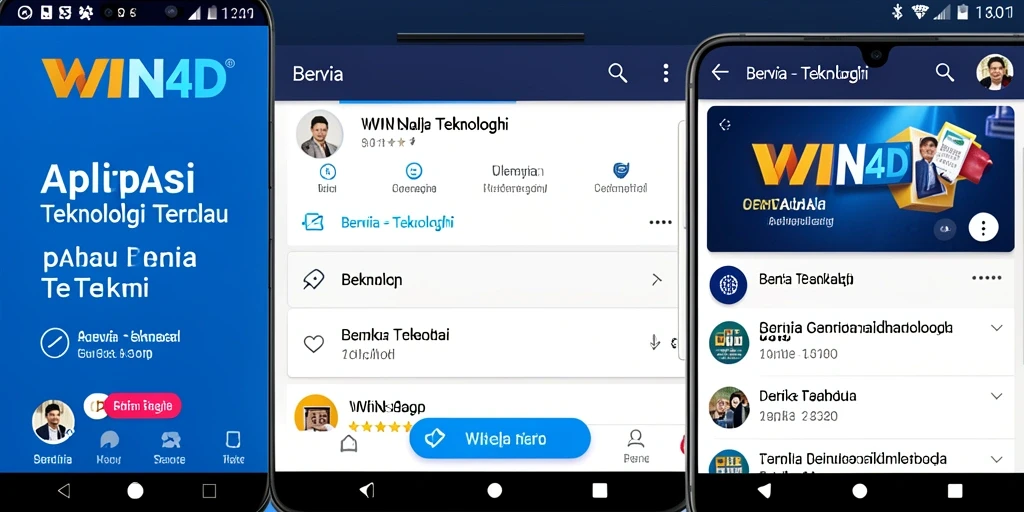 Antarmuka pengguna aplikasi WIN4D yang modern dan mudah digunakan.