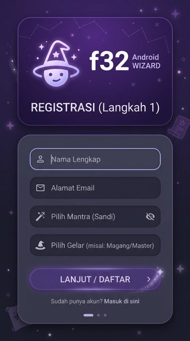 Cara Mudah Daftar Akun f32 untuk Pengguna Android